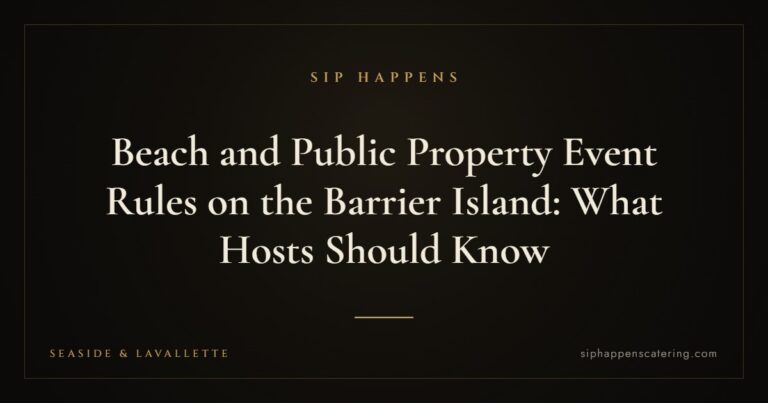 Beach and Public Property Event Rules on the Barrier Island: What Hosts Should Know — Sip Happens mobile bartending, New Jersey