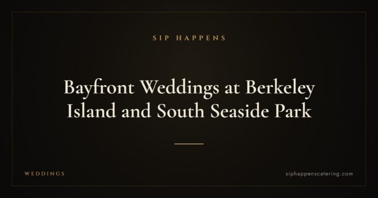Bayfront Weddings at Berkeley Island and South Seaside Park — Sip Happens mobile bartending, New Jersey